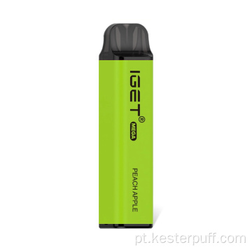 IGET Mega 3000 Puffs descartáveis ​​Vape Banana Ice